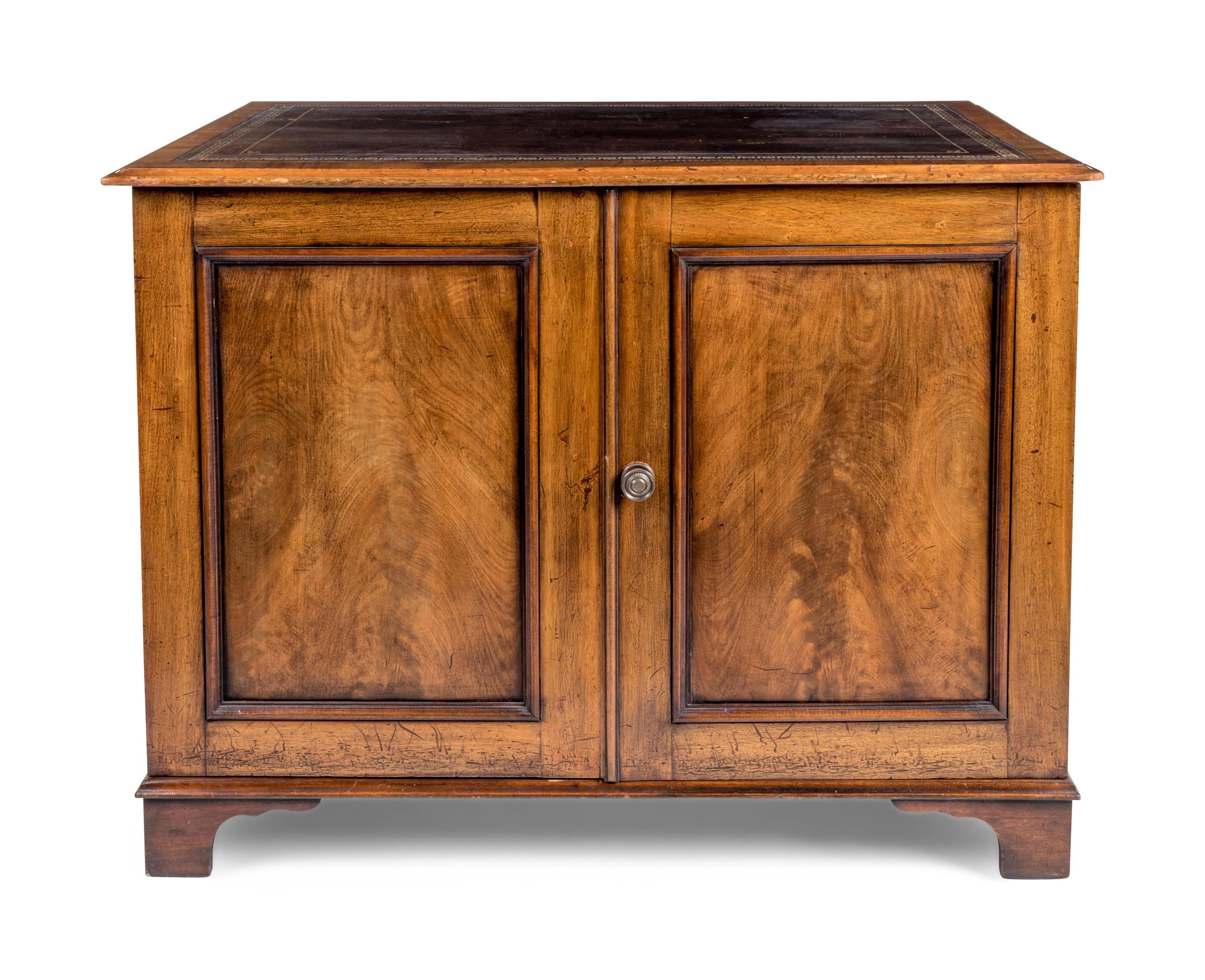A George III Style Mahogany Map Cabinet