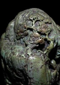 A Carved Turquoise Boulder