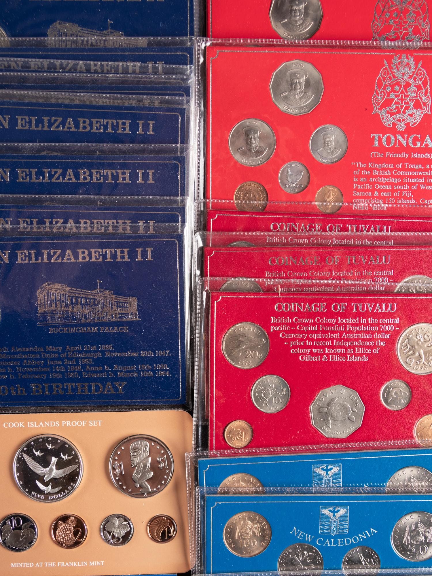 [INTERNATIONAL] A Large Collection of Australia, New Zealand and Pacific Island Proof, Mint and Commemorative Coin Sets