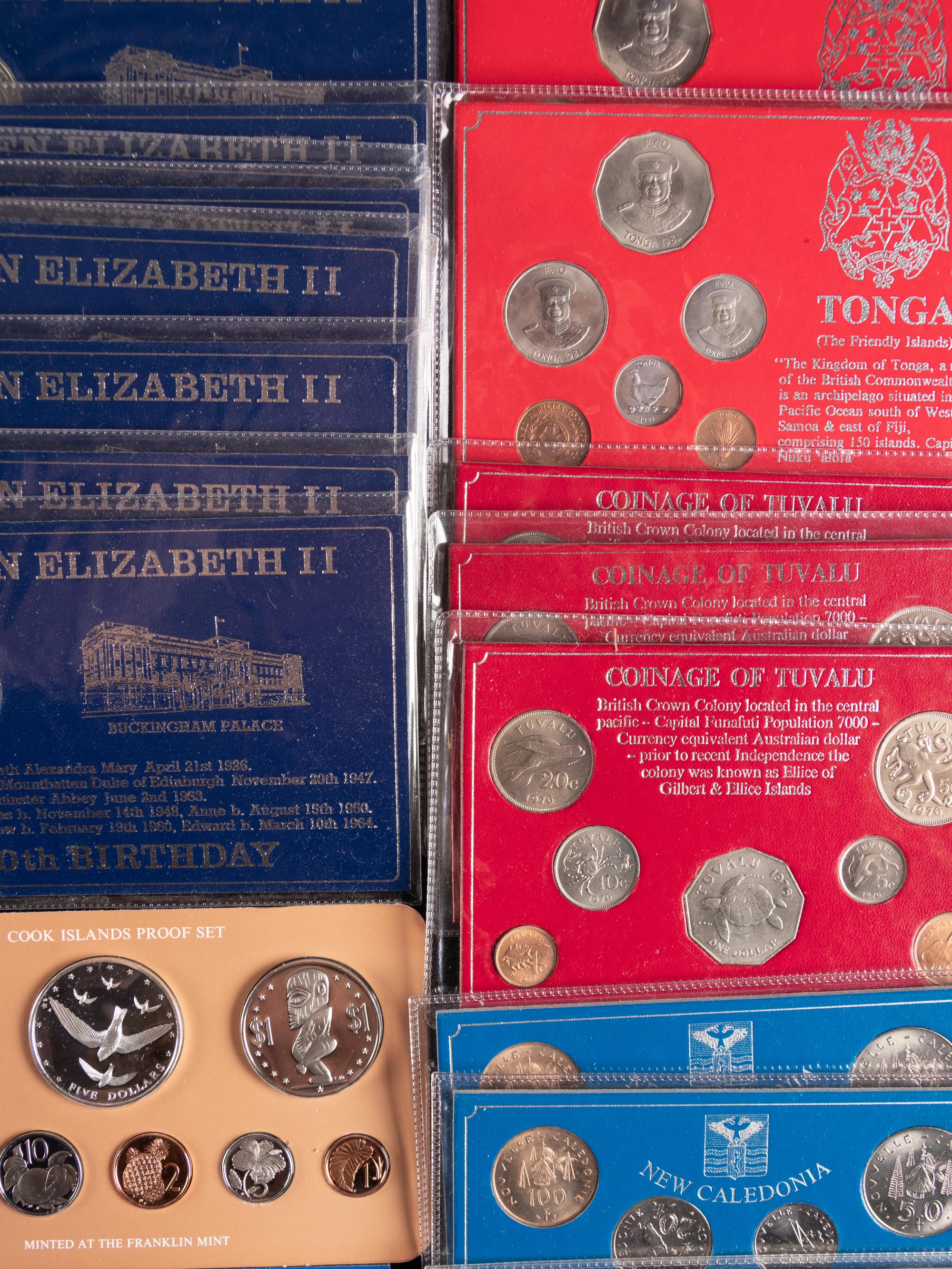 [INTERNATIONAL] A Large Collection of Australia, New Zealand and Pacific Island Proof, Mint and Commemorative Coin Sets