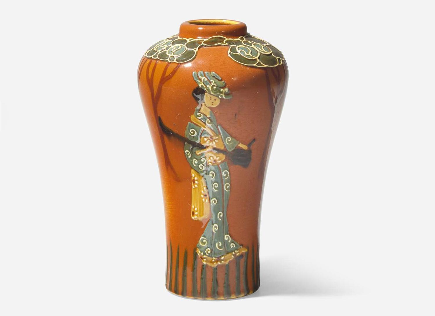 Frederick Hurten Rhead for Weller, Jap Birdimal Vase