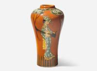 Frederick Hurten Rhead for Weller, Jap Birdimal Vase