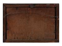A Pair of Reverse-Painted Glass Fruit Still Life Panels