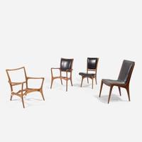 Vladimir Kagan (American, 1927-2016) Four Early Chairs and Chair Frames, Kagan-Dreyfuss, Inc., USA, circa 1950s
