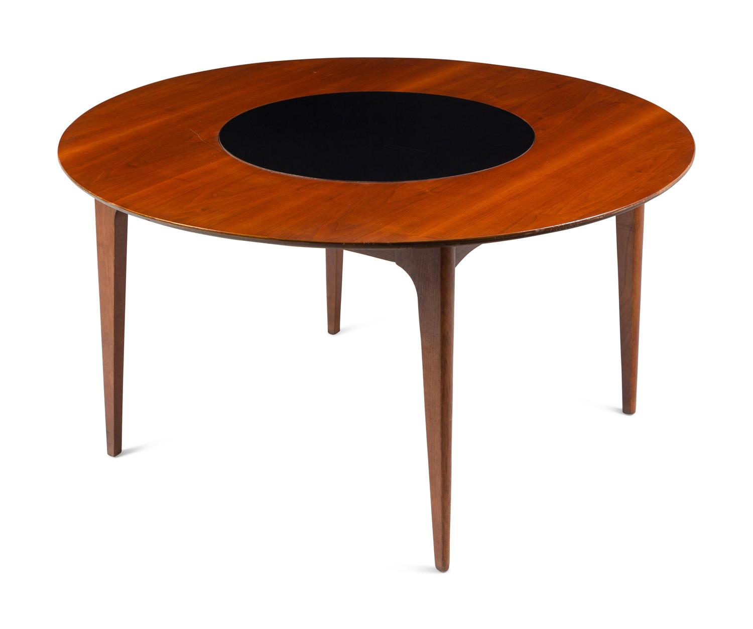 A Modernist Walnut Circular Table