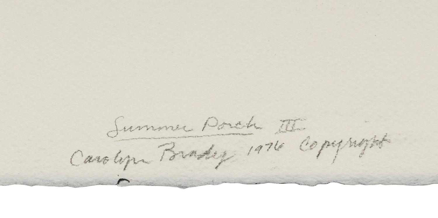 Summer Porch III , 1976