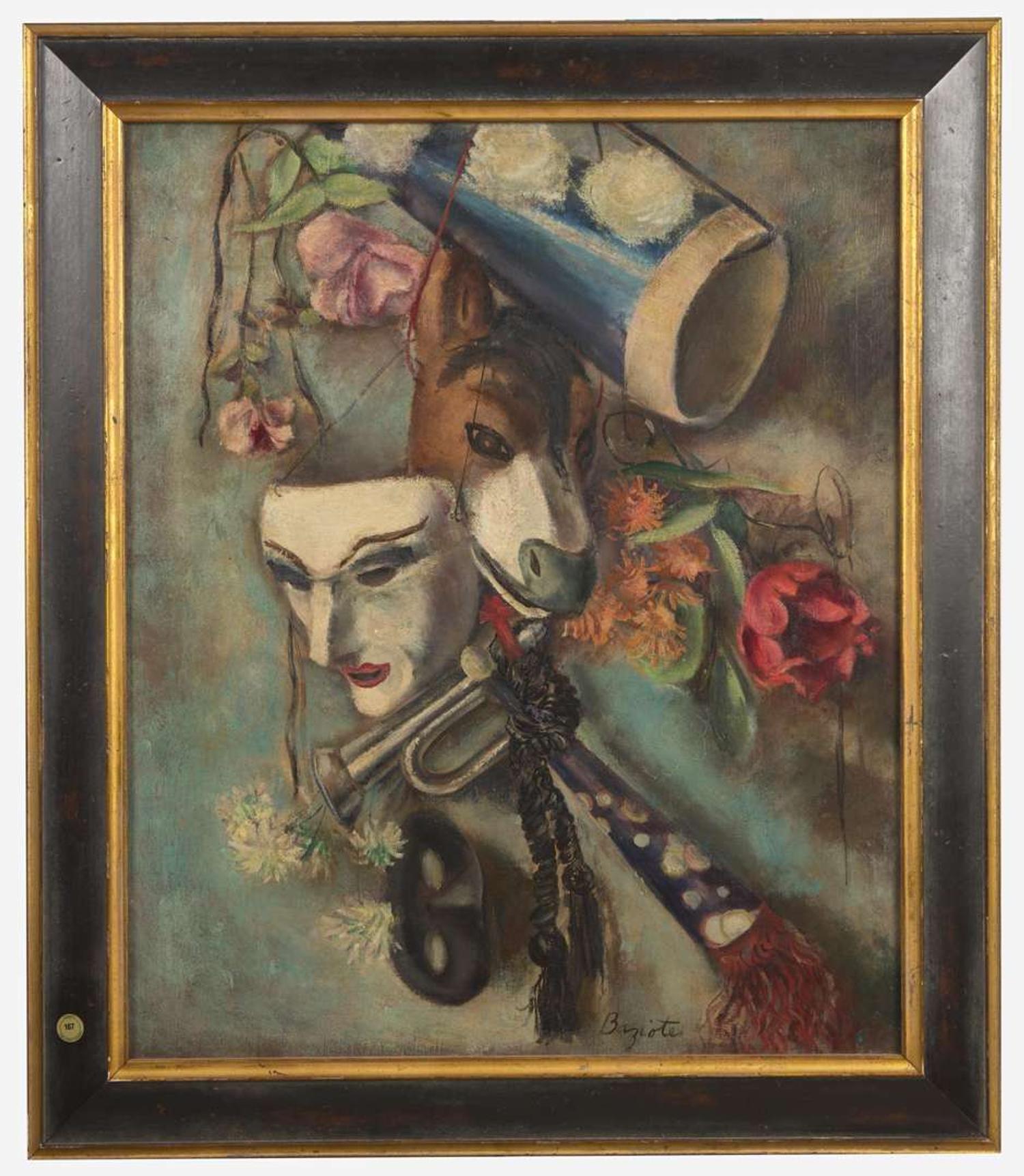William Baziotes (American, 1912-1963) - Still Life with Masks