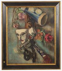 William Baziotes (American, 1912-1963) - Still Life with Masks