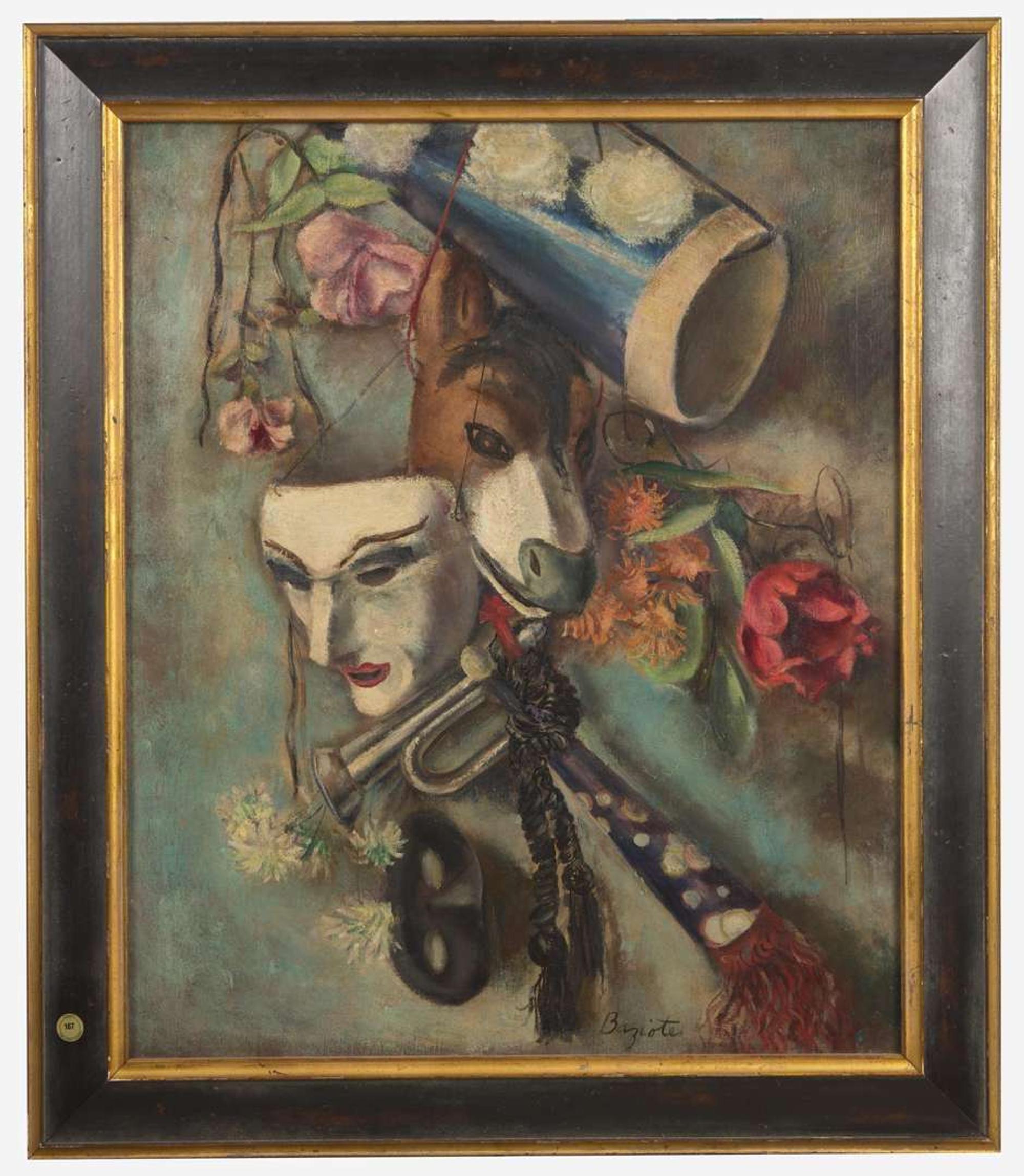 William Baziotes (American, 1912-1963) - Still Life with Masks