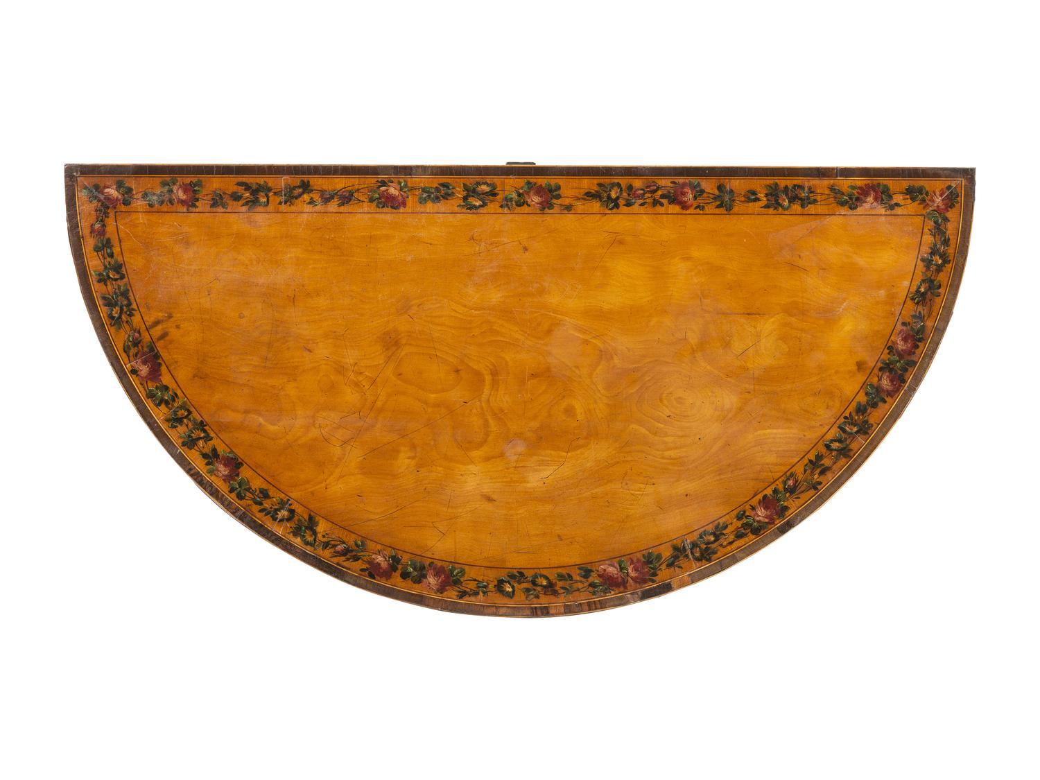 A George III Elmwood Flip-Top Game Table
