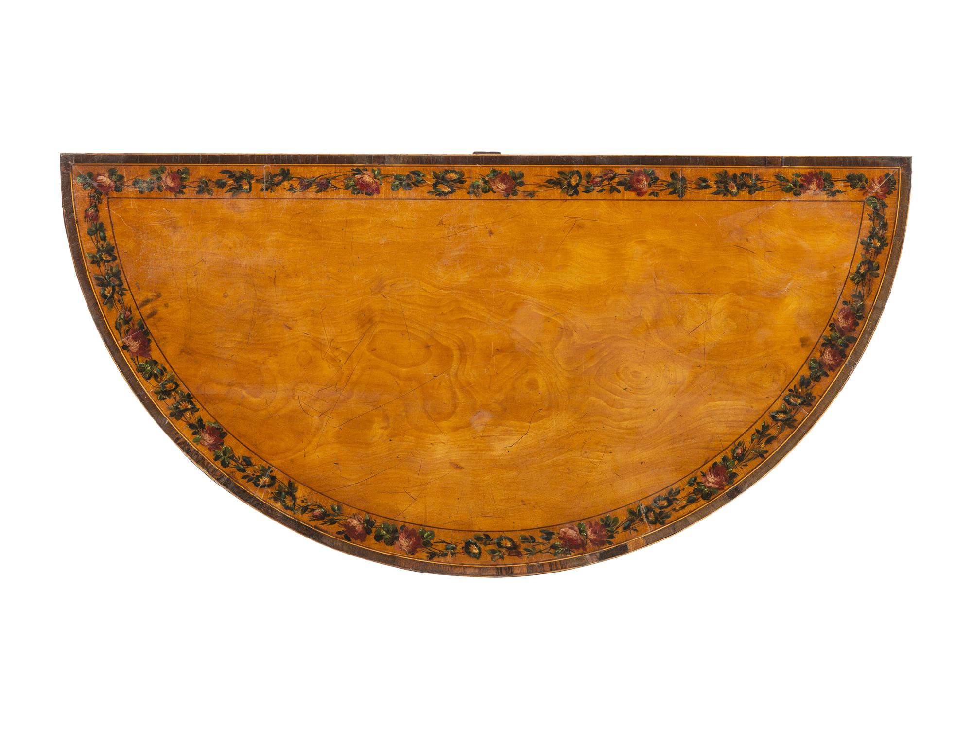 A George III Elmwood Flip-Top Game Table