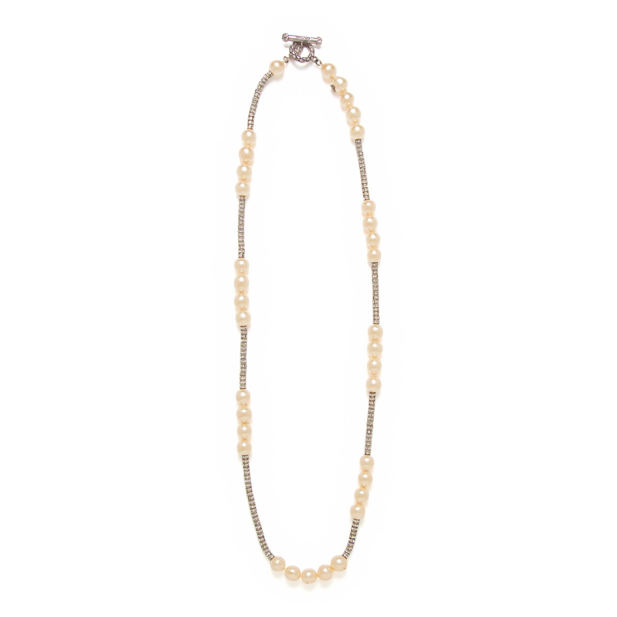 Chanel, Gripoix Pearl & Rhinestone Necklace