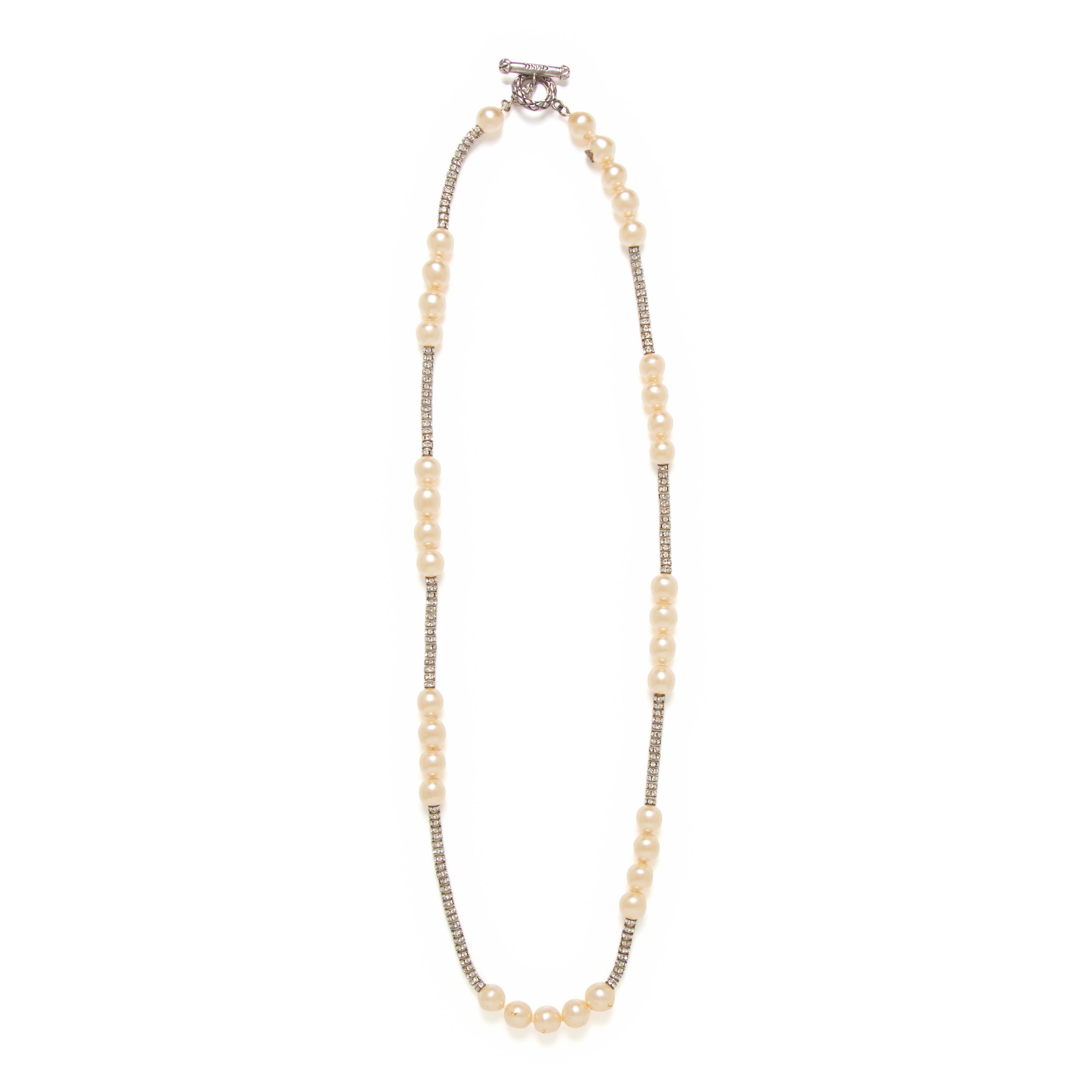 Chanel, Gripoix Pearl & Rhinestone Necklace