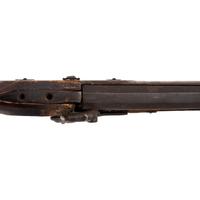 Fullstock Percussion Rifle by Conestoga Rifle Works with Applied "Hancock Richmond" Tobacco Tag Decorations