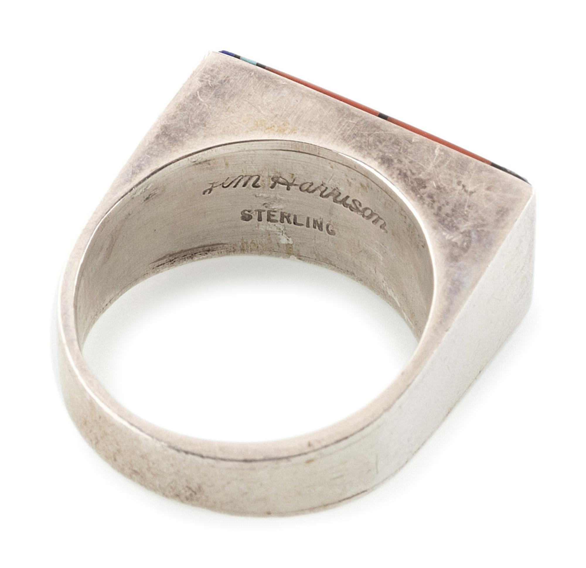 Navajo and Zuni Silver and Mosaic Inlay Rings