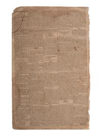 [WAR OF 1812]. National Intelligencer. Vol. XVI, No. 2243. Washington, 7 February 1815.