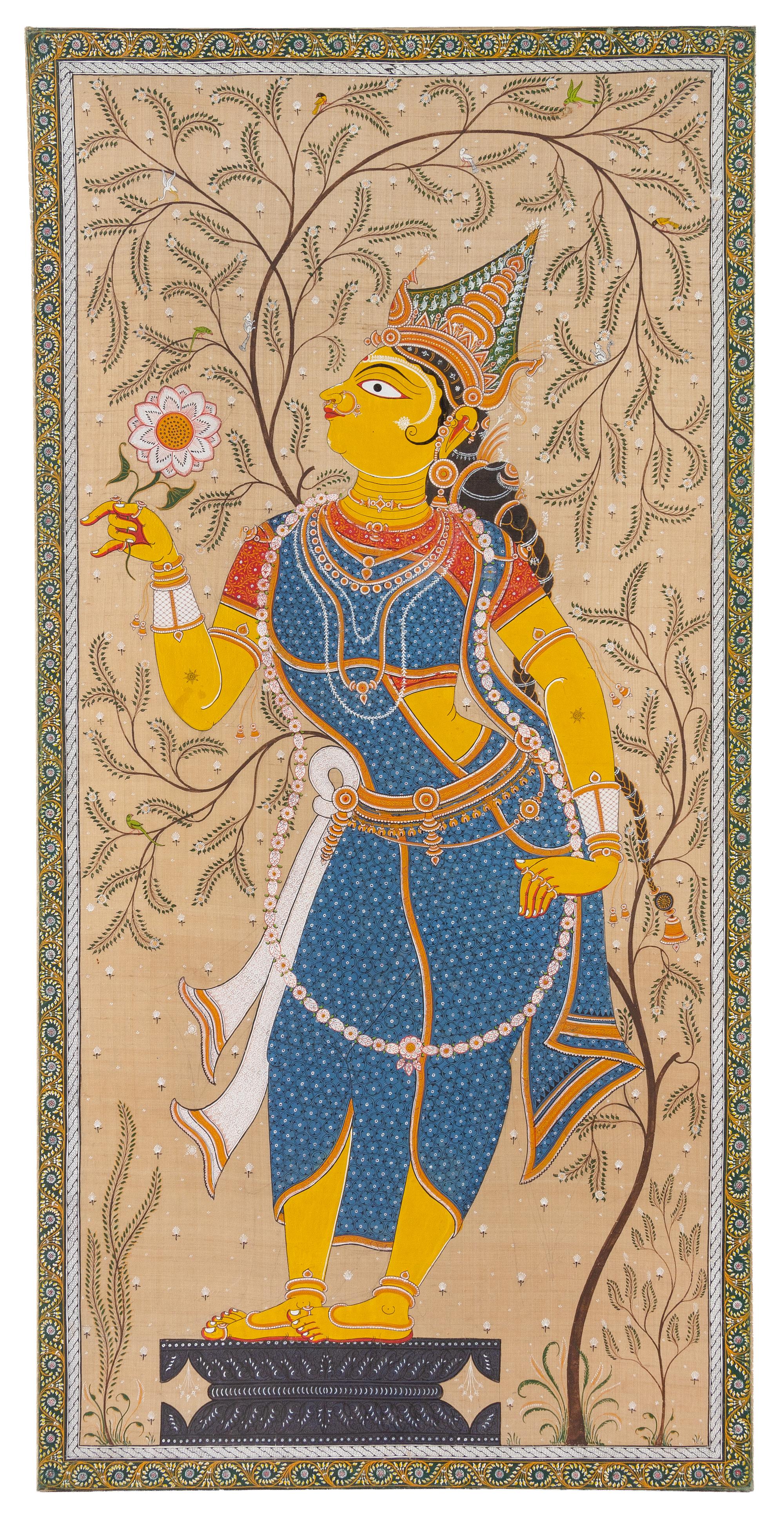 An East Indian Painting on Linen