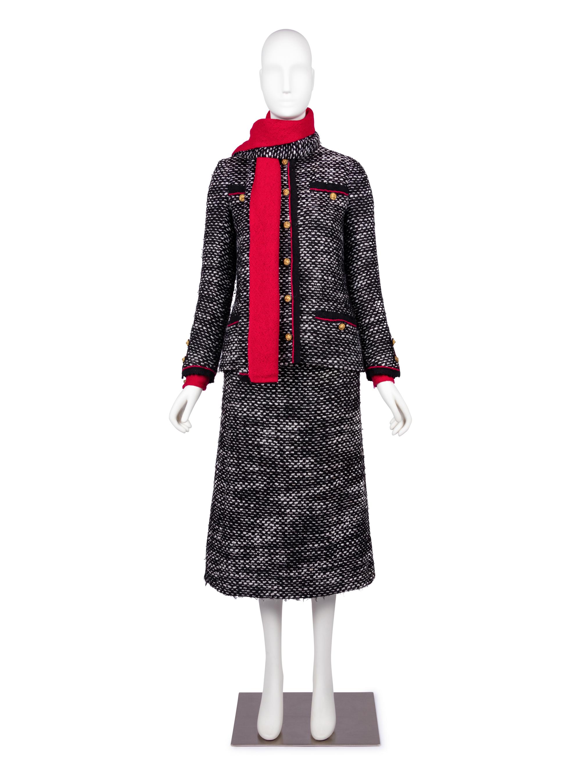 Chanel Haute Couture Suit, Four Pieces, 1970-80s
