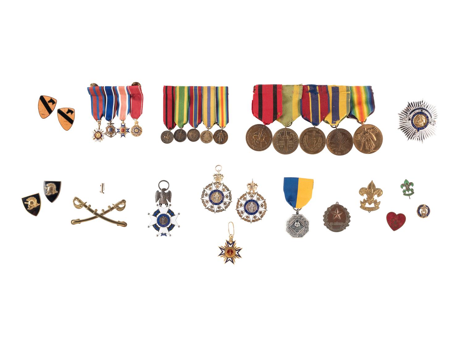 [MILITARIA]. Military archive of John Pope Baker and family, featuring Civil War era commission documents, medals, and more.