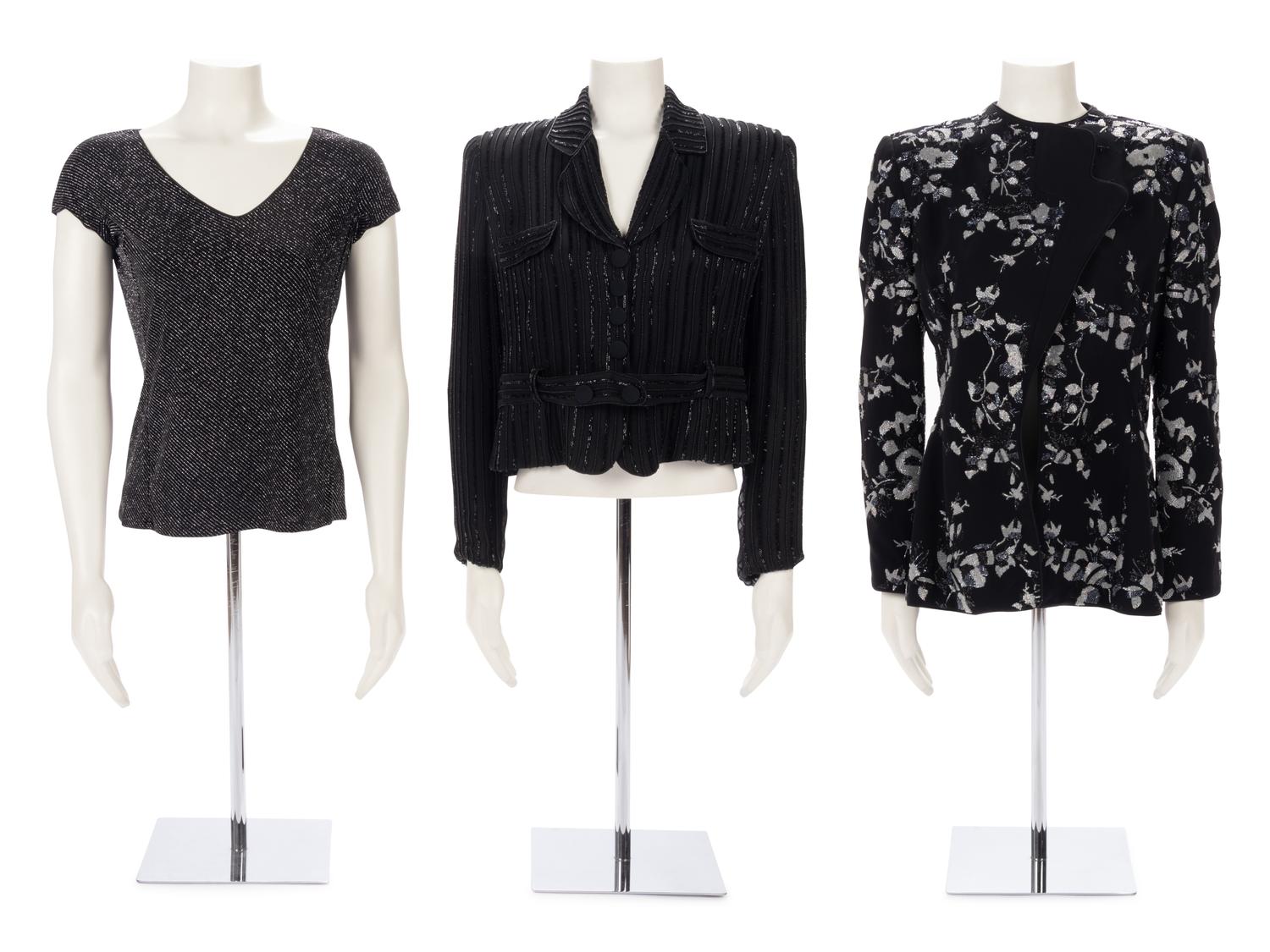 Three Armani Tops: Two Jackets and One Knit Top