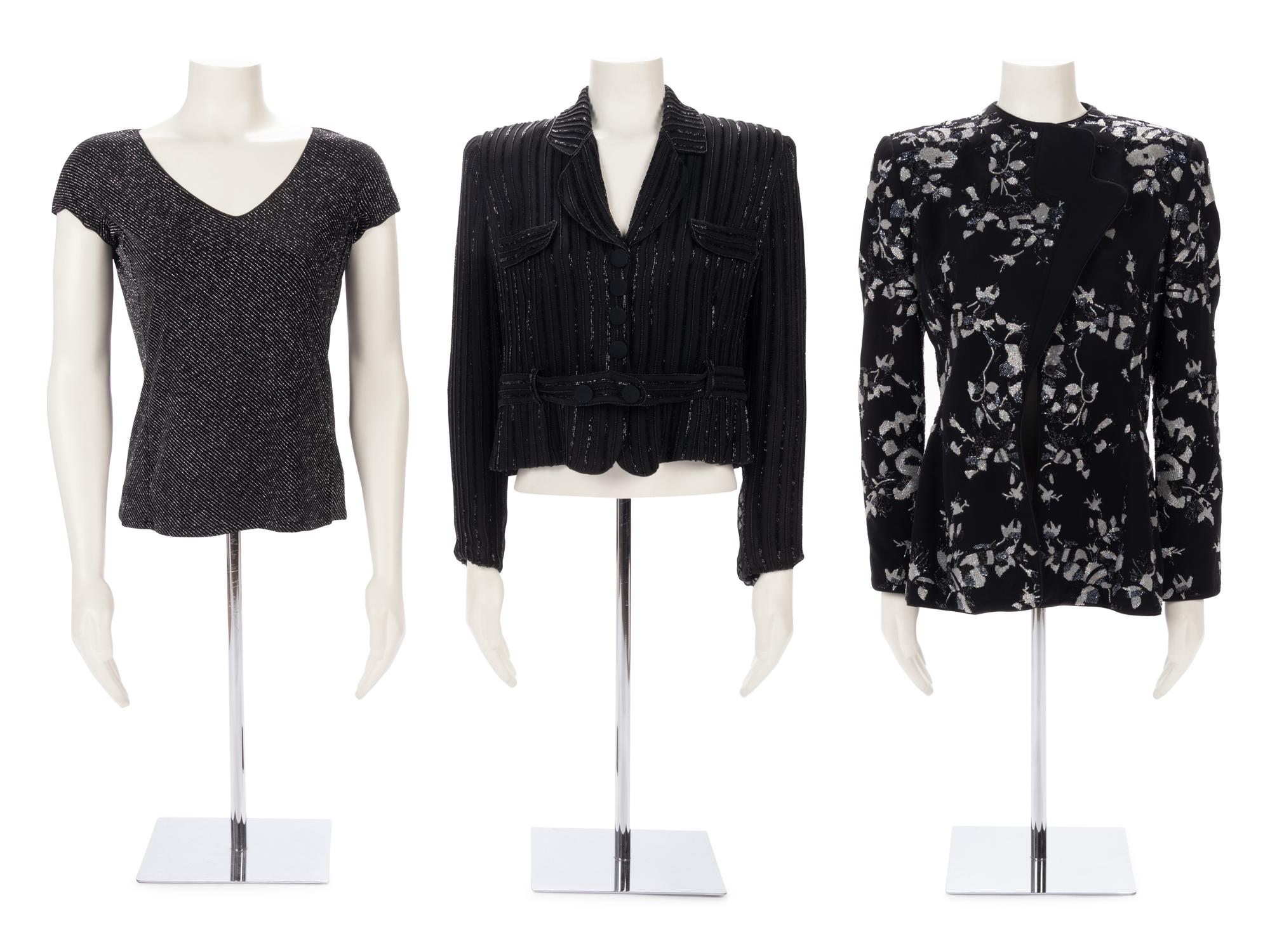 Three Armani Tops: Two Jackets and One Knit Top