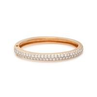 YELLOW GOLD AND DIAMOND BANGLE BRACELET