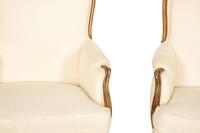 A Pair of Louis XV Style Giltwood Bergères