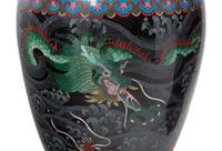 Two Pairs of Chinese Cloisonné Enameled Vases