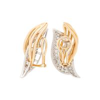 OSCAR HEYMAN, DIAMOND CLIP EARRINGS