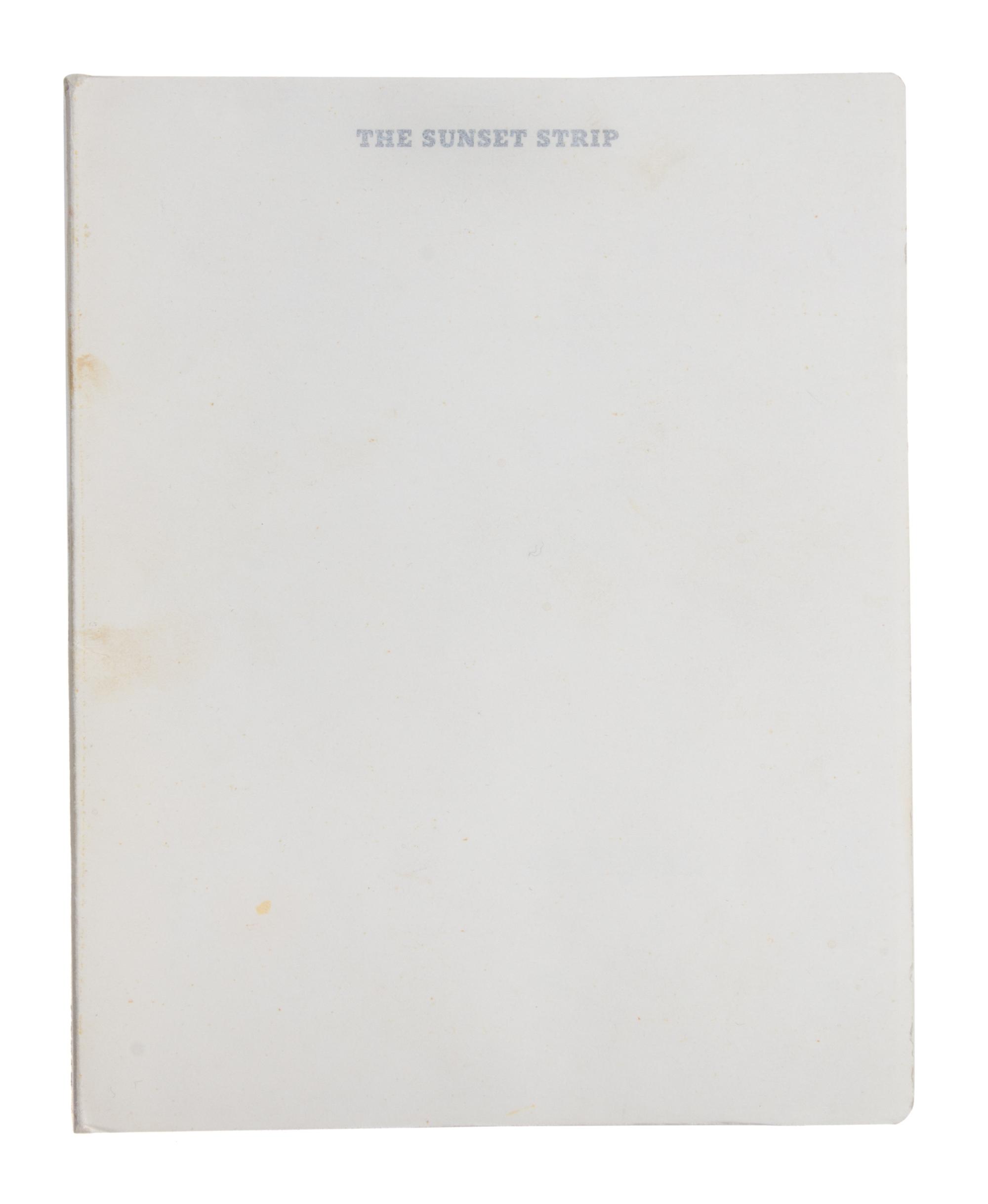 RUSCHA, ED. Every Building on the Sunset Strip. Los Angeles, 1966. Second edition.