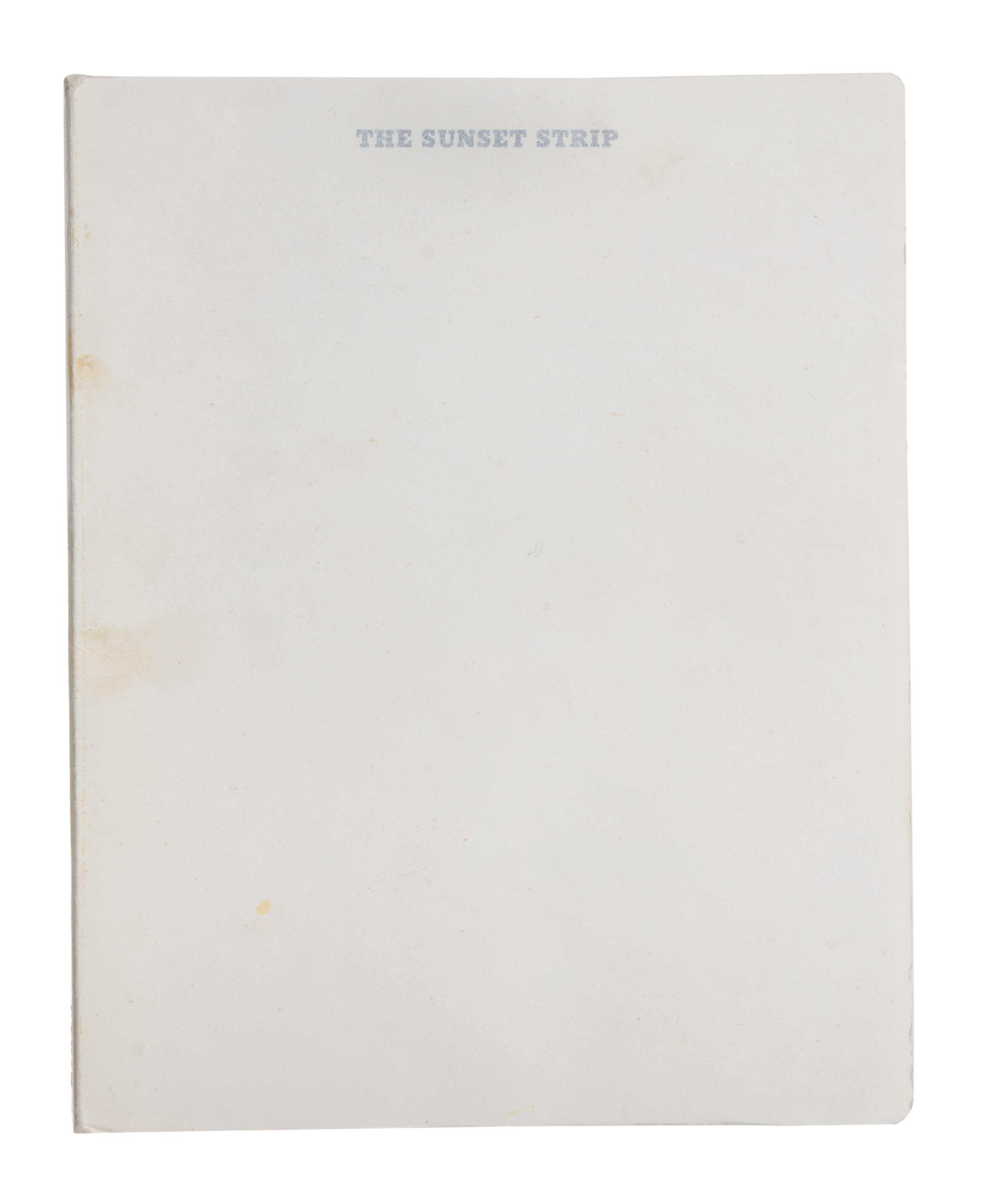 RUSCHA, ED. Every Building on the Sunset Strip. Los Angeles, 1966. Second edition.