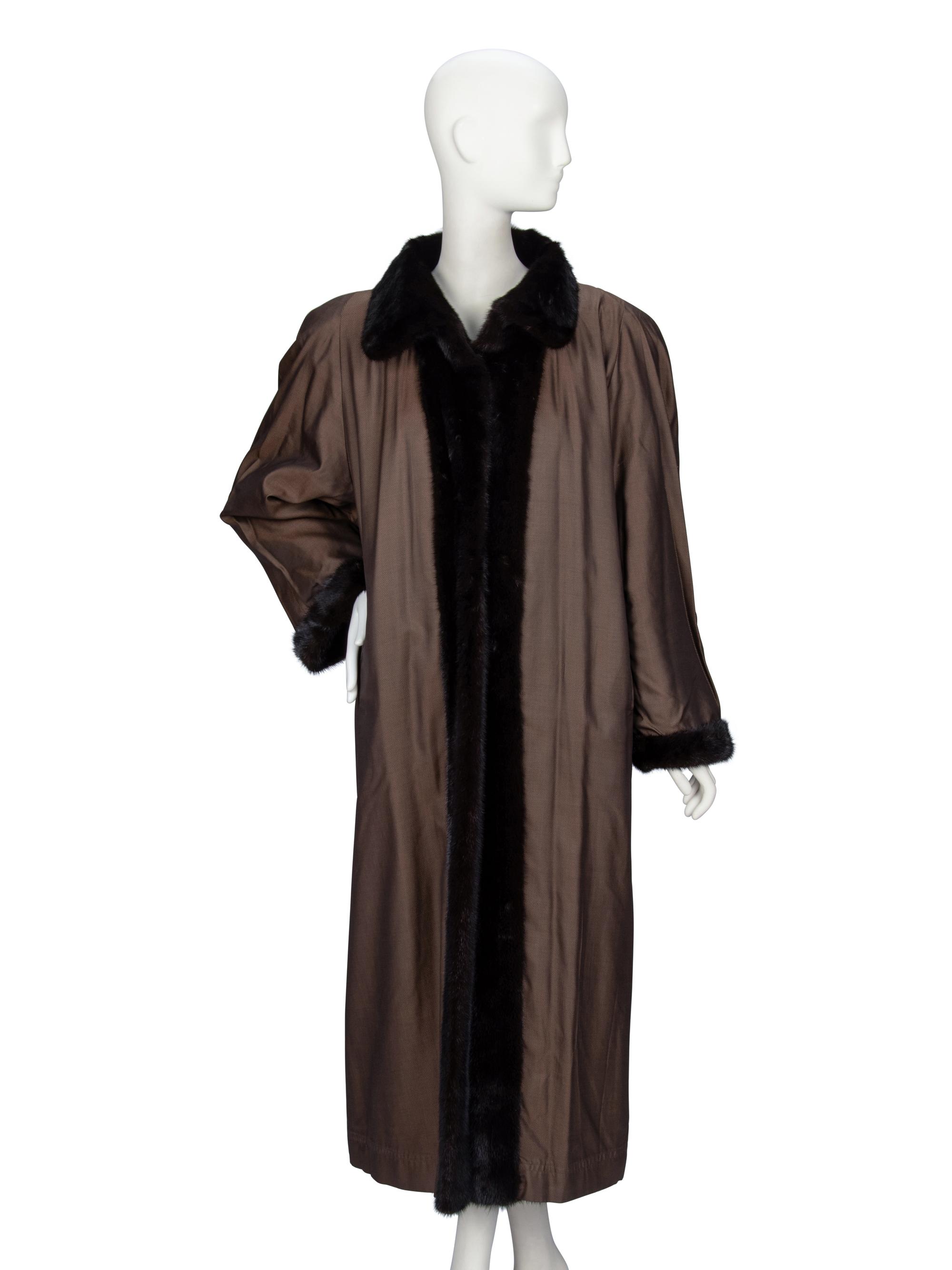 Oscar de la Renta, Reversible Ranch Mink Fur Coat