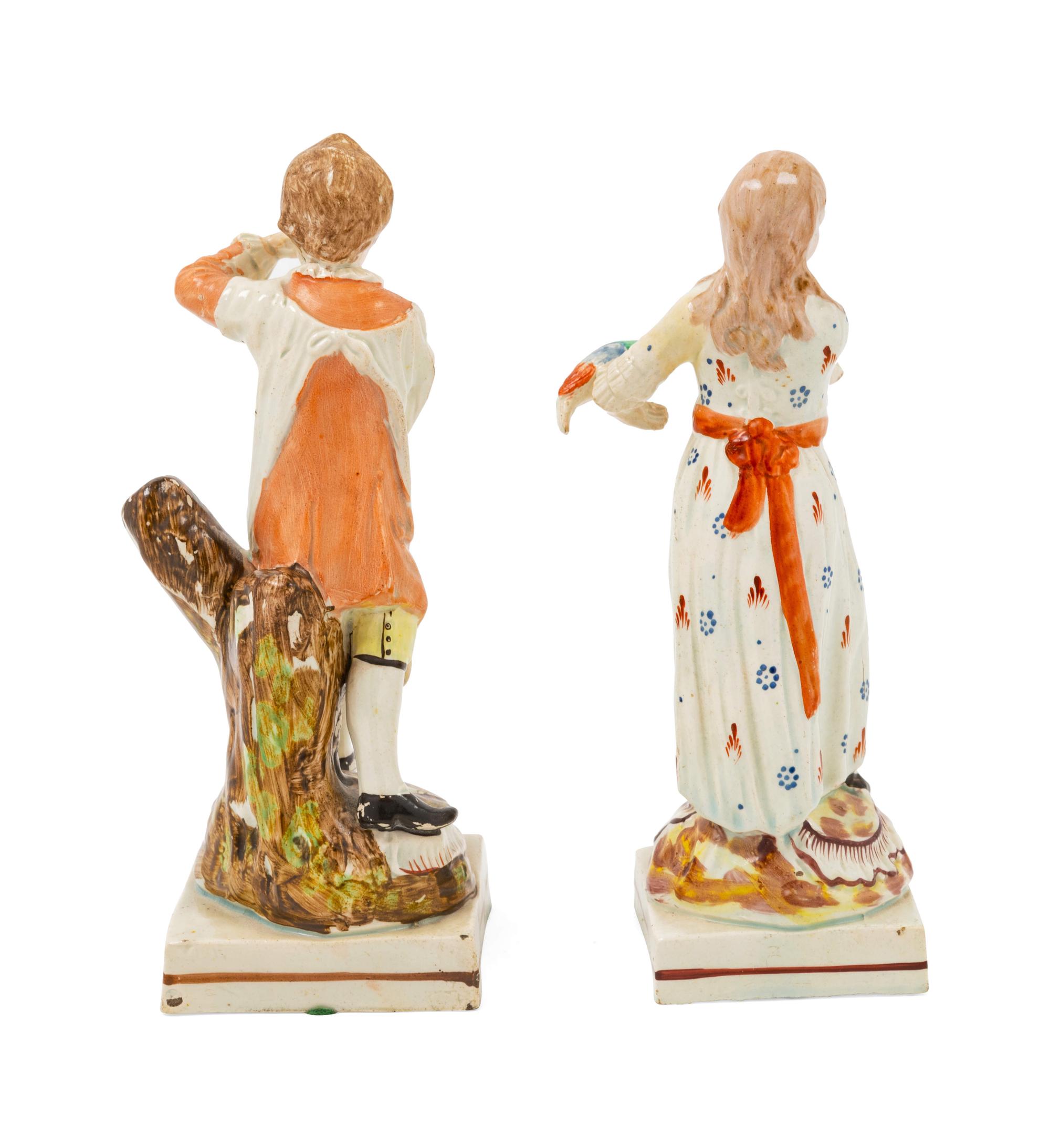 Two Staffordshire Pottery Figures