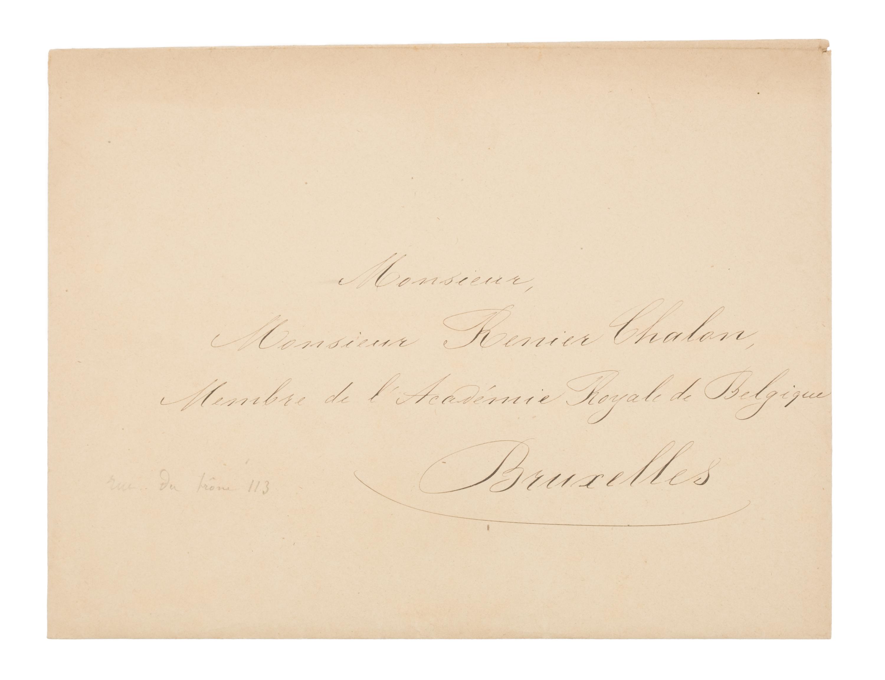 [Fortsas Hoax] [Chalon, Renier Hubert Ghislain] Large Archive, Including Signed Letters and Original Publications
