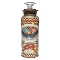 A Sand Art Bottle, Andrew Clemens (1857-1895), McGregor, Iowa, Circa 1886