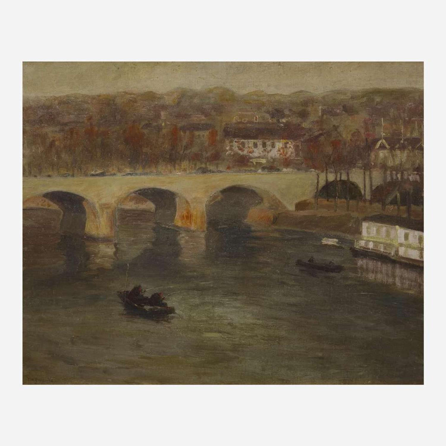 Edward Willis Redfield (American, 1869–1965) Le Pont à Charenton