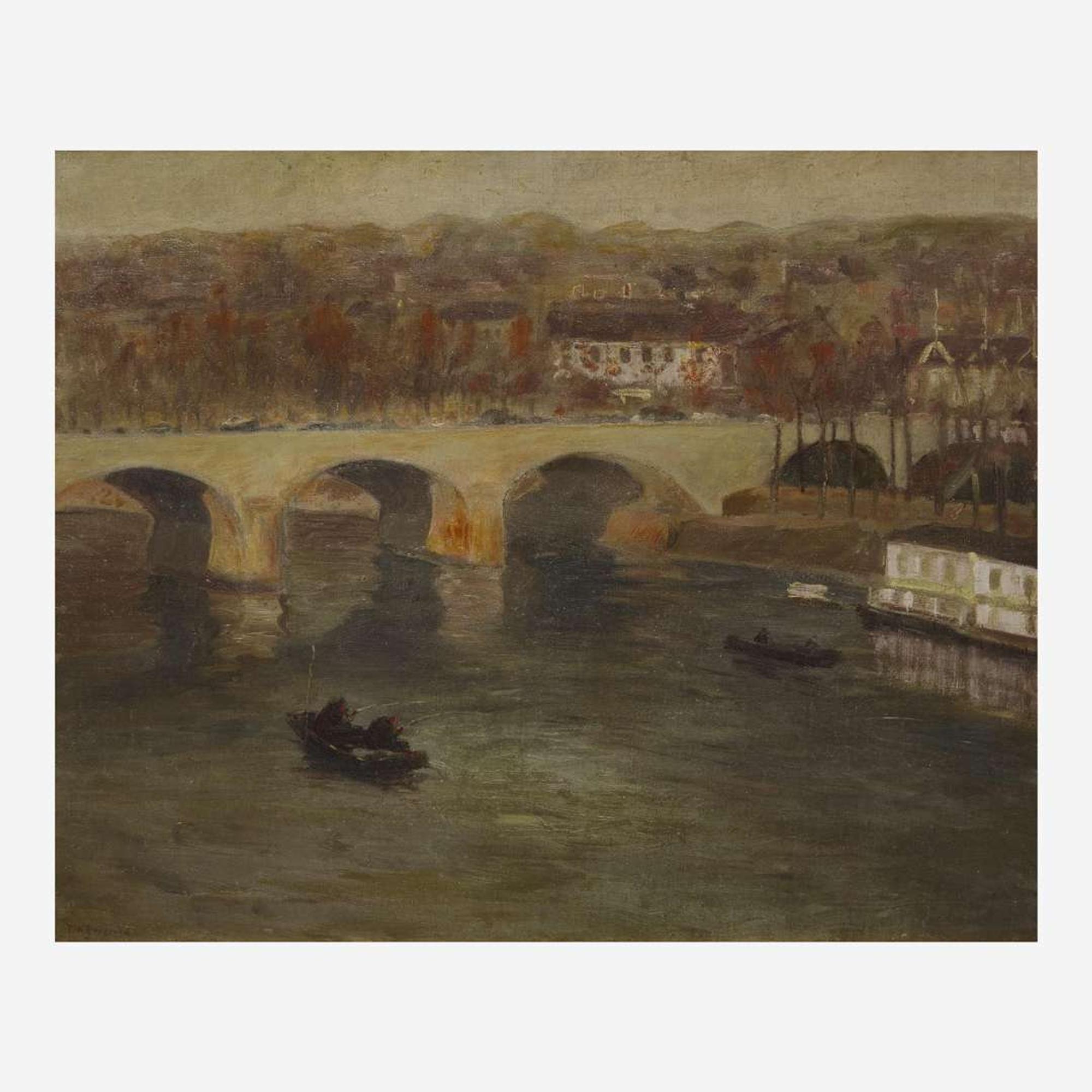 Edward Willis Redfield (American, 1869–1965) Le Pont à Charenton