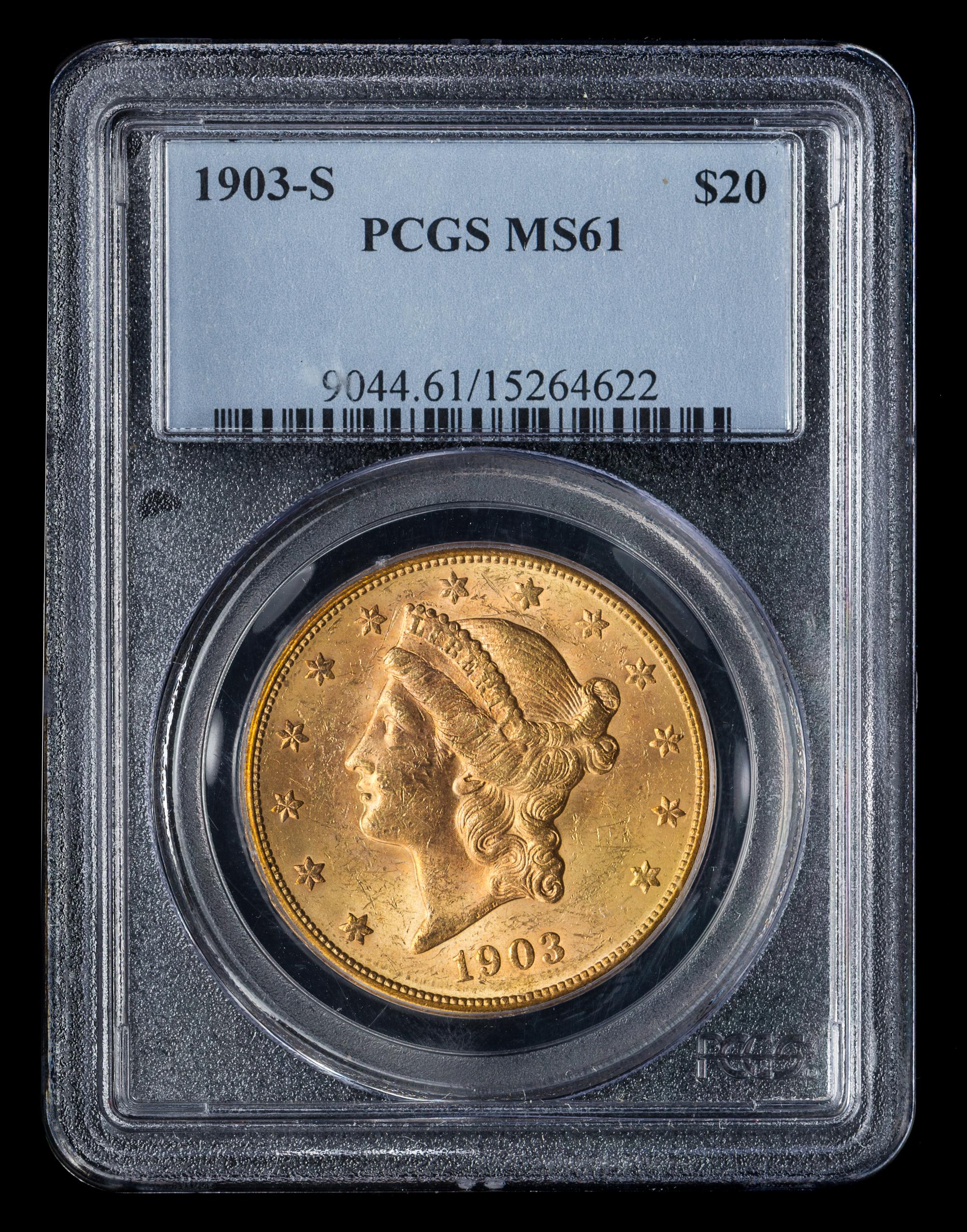 A United States 1903-S Liberty Head $20 Gold Coin