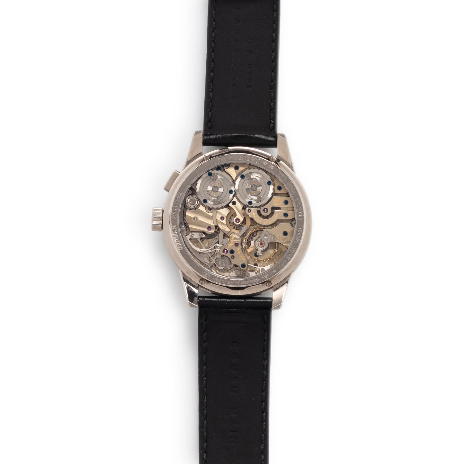 JAEGER-LECOULTRE, REF. 603.3.28.S 18K WHITE GOLD 'DUOMÈTRE À CHRONOGRAPHE' WATCH