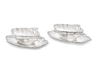 A Pair of French Silver Sauce Boats