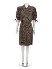 Yves Saint Laurent Print Dress, 1980-90s
