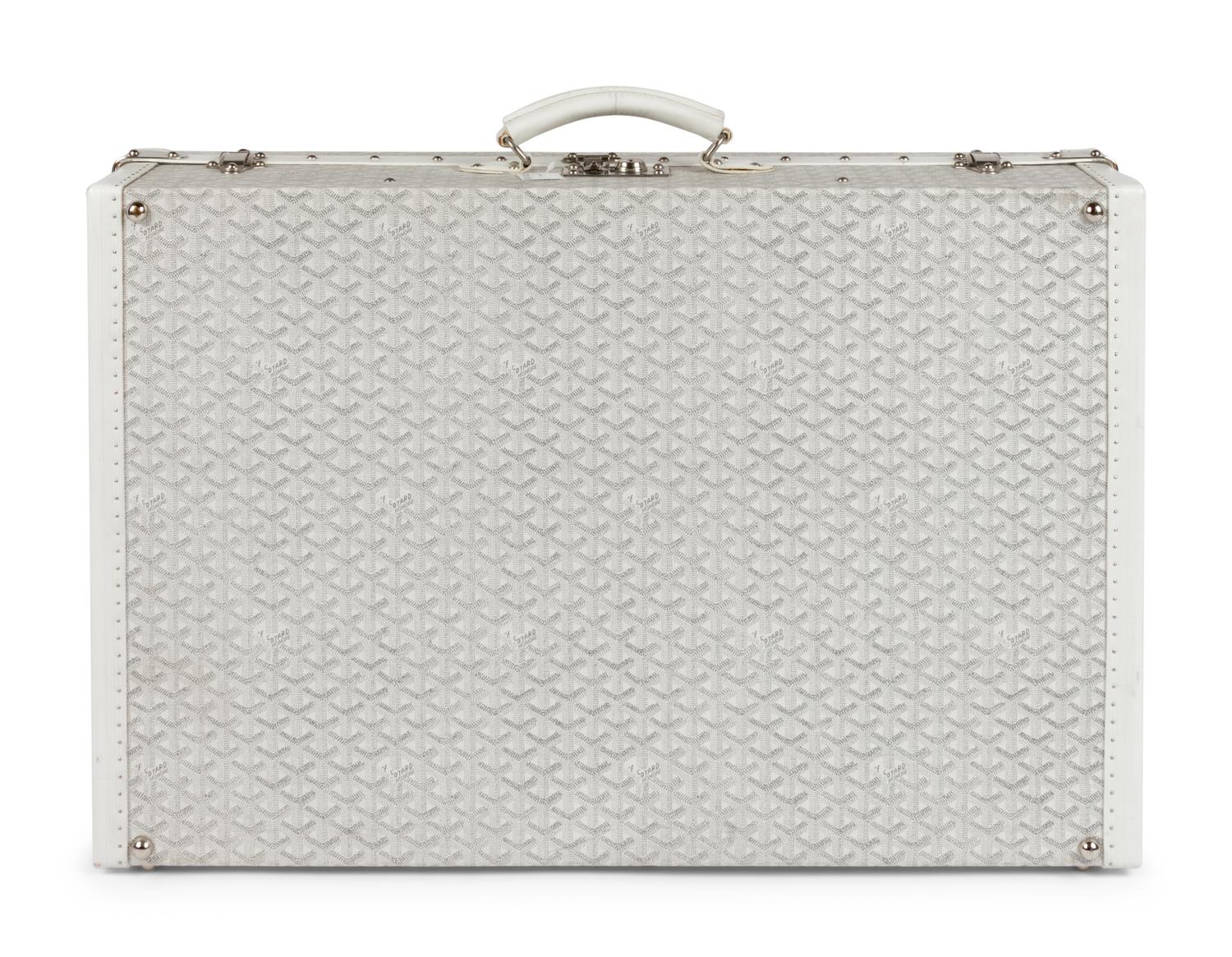 Goyard White Grand Hotel Suitcase, c. 2005
