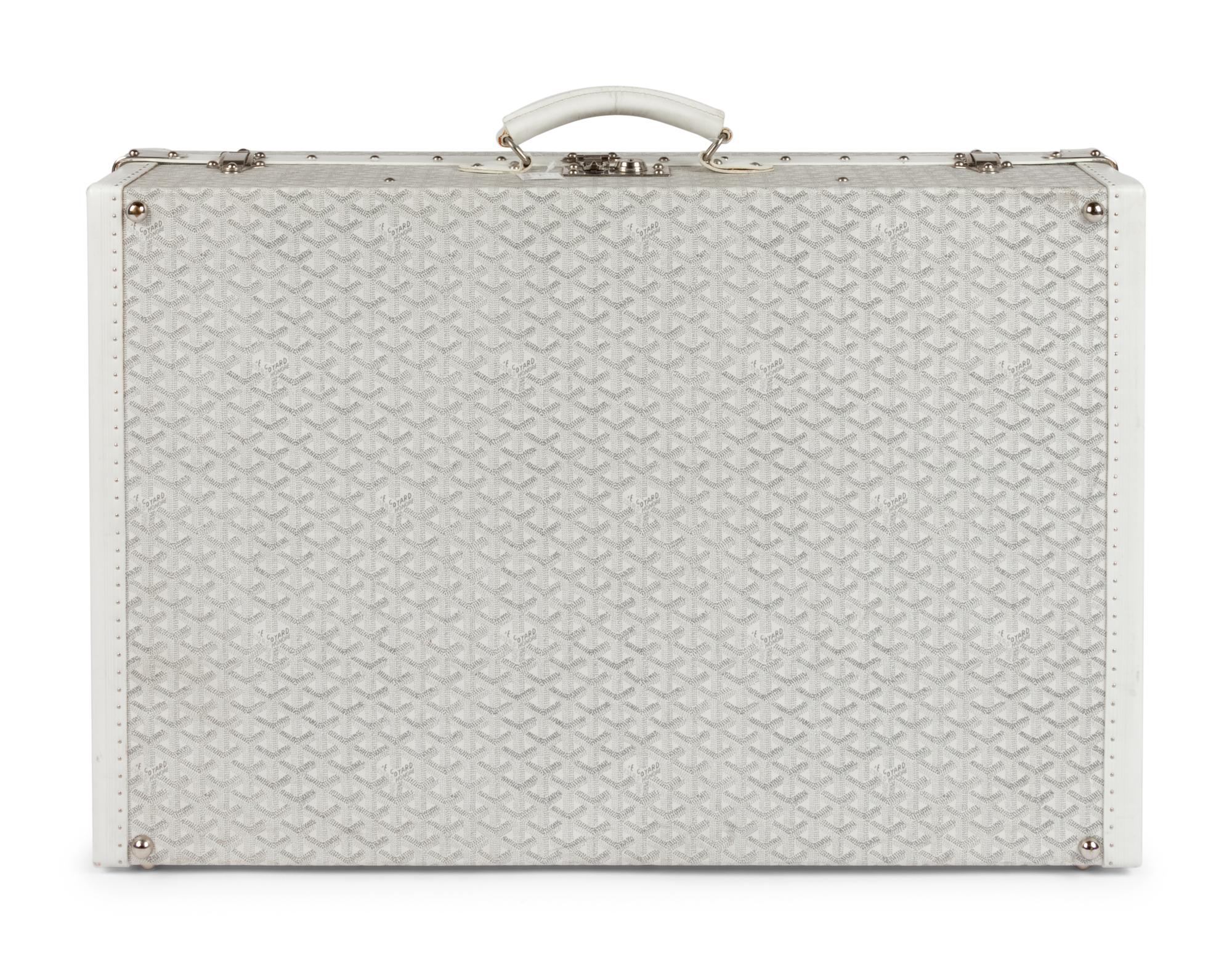 Goyard White Grand Hotel Suitcase, c. 2005