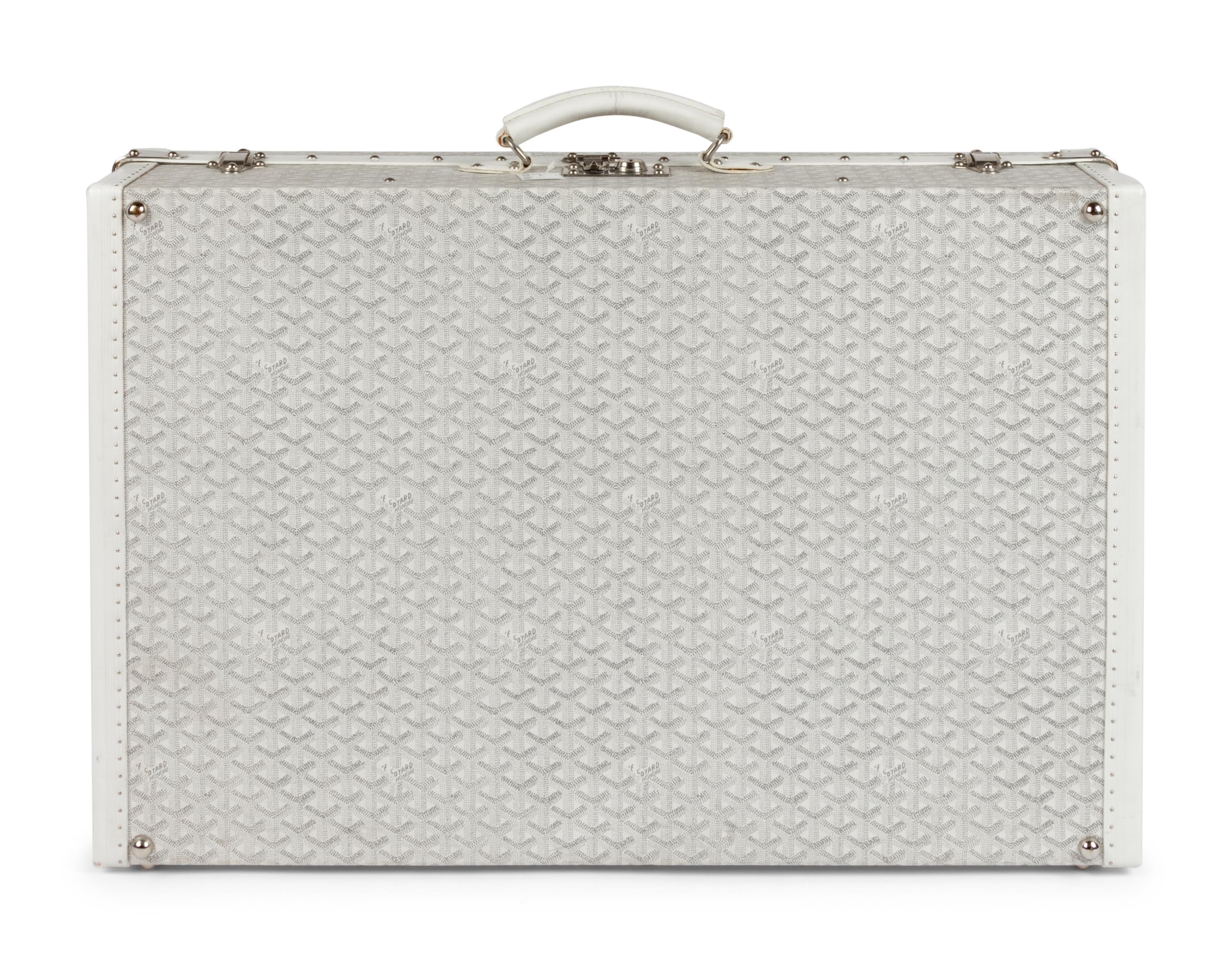 Goyard White Grand Hotel Suitcase, c. 2005