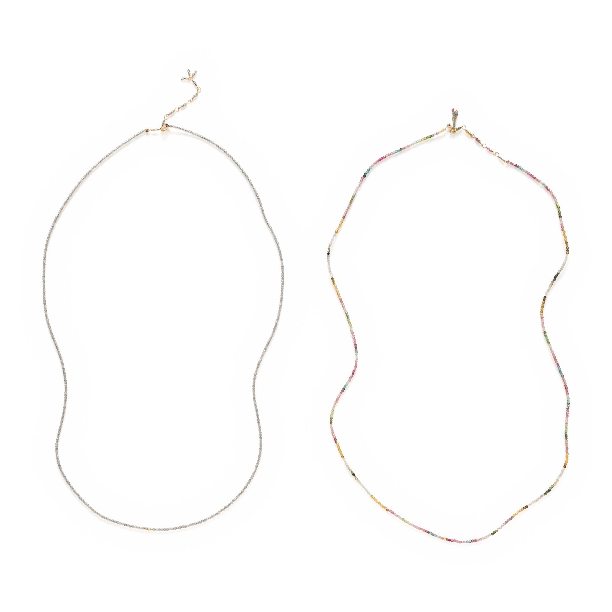 COLLECTION OF MULTIGEM BEAD NECKLACES
