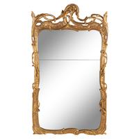A Rococo Style Giltwood Mirror