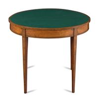 A George III Kingwood and Mahogany Flip-Top Games Table