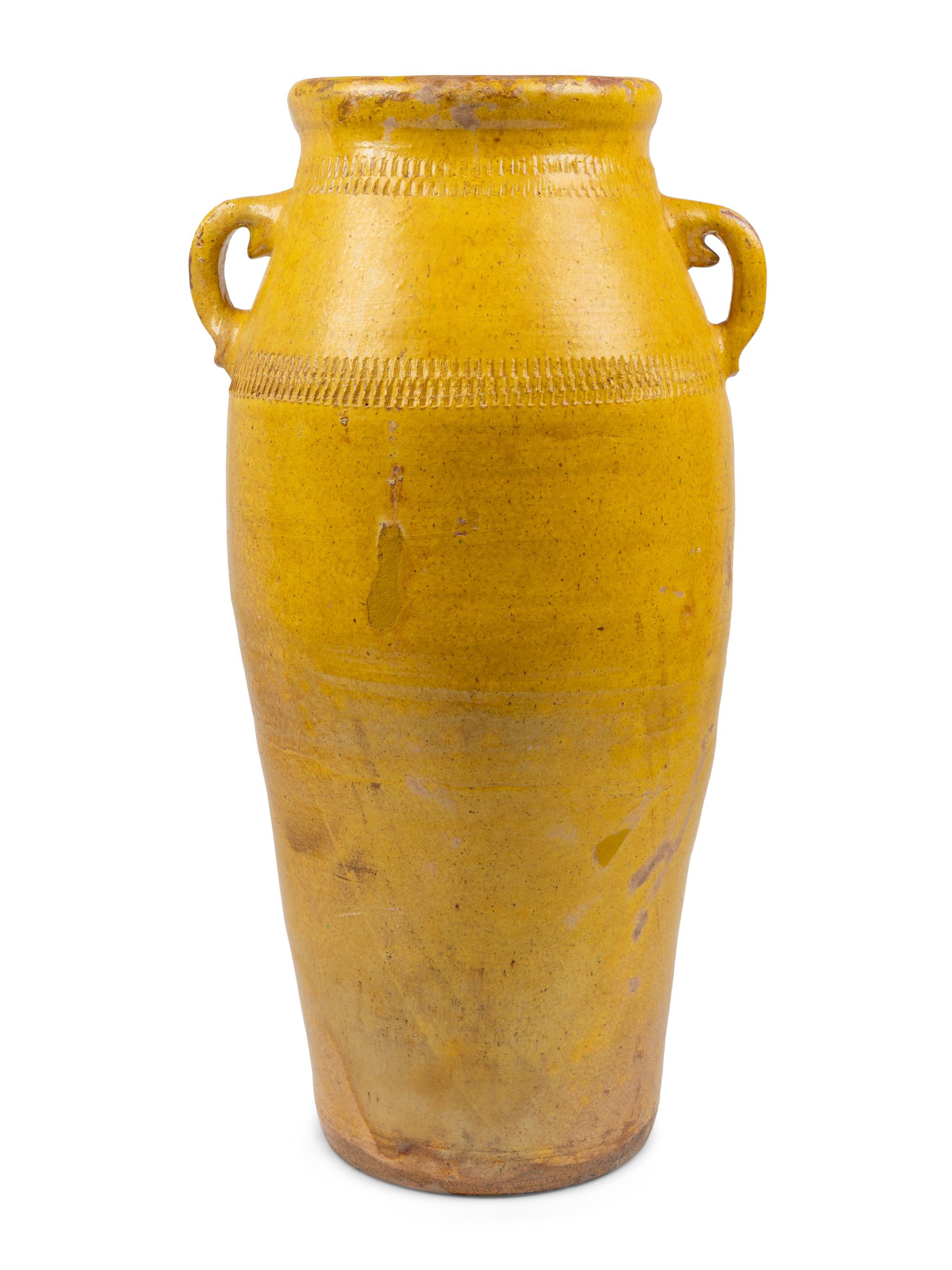 An Ochre-Glazed Pottery Jar