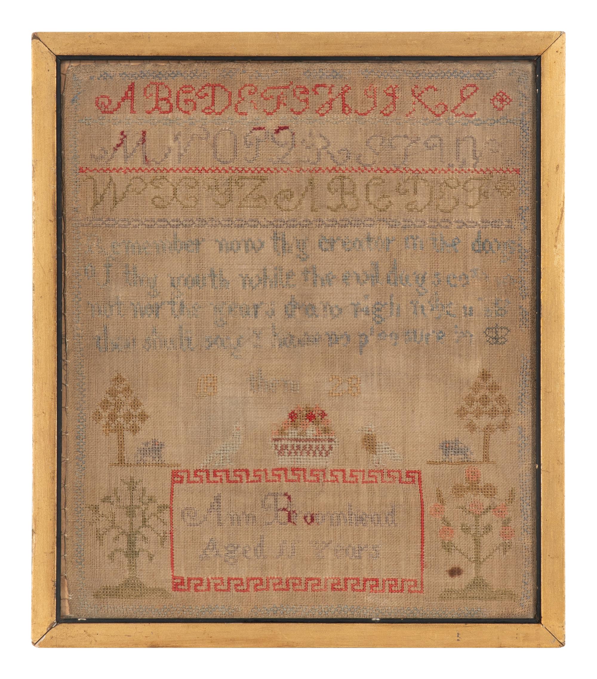 Four English Needlepoint Samplers