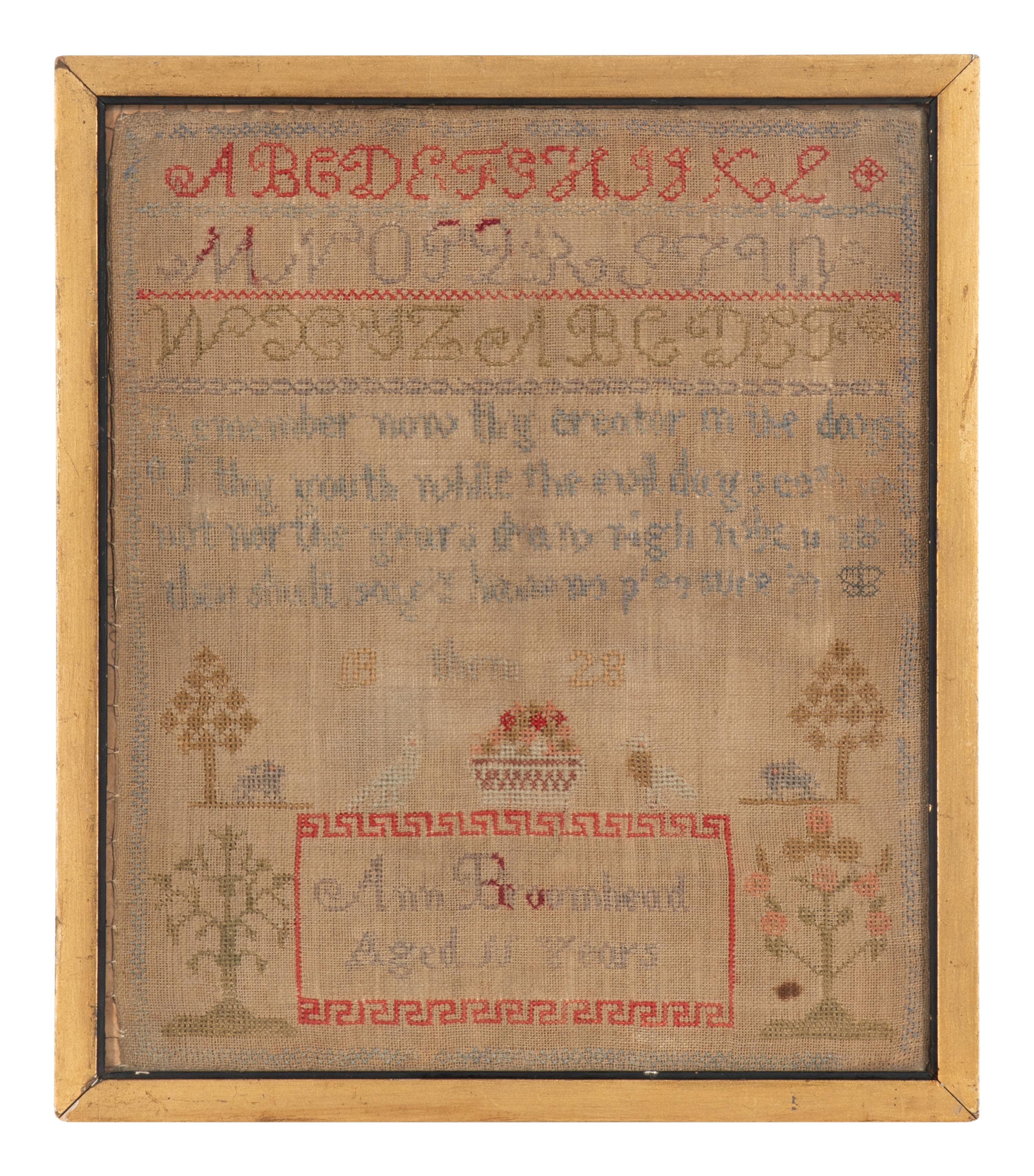 Four English Needlepoint Samplers